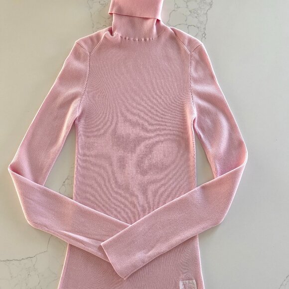 Burberry Small Pink Wool Equestrian Patch Turtleneck - Picture 15 of 16